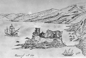 rappresentazione dell'isola, tratta dal libro"La citta dei mille bianchi velieri"